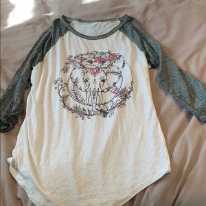Elephant Baseball Tee